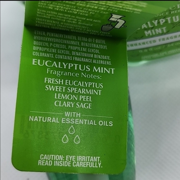 BATH & BODY WORKS lot of 2 WALLFLOWER REFILLS EUCALYPTUS MINT new - Picture 2 of 2